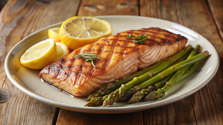 Salmon & Asparagus High-Protein Dinner Plate