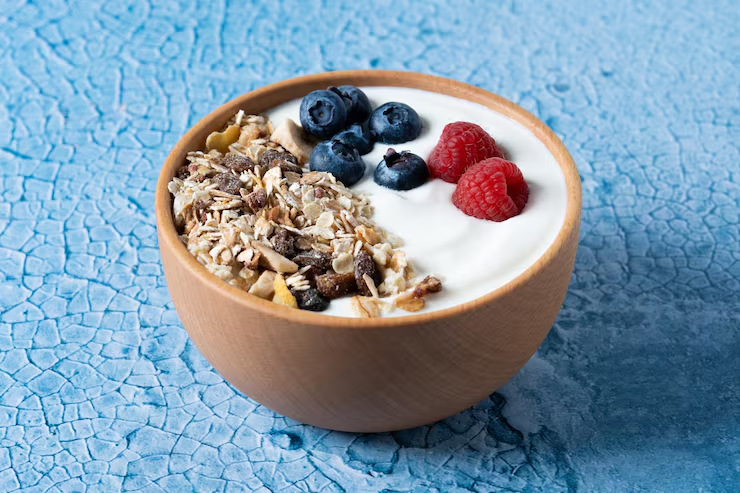 Greek Yogurt with Berries and Chia Seeds