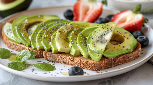 Avocado Toast on Whole Grain Bread