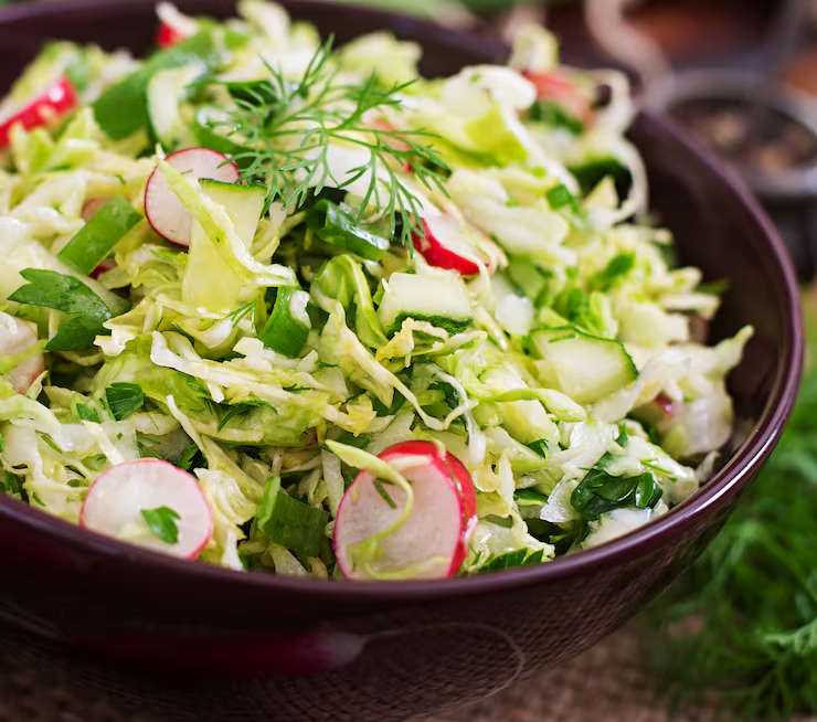 Classic Green Cabbage Detox Salad