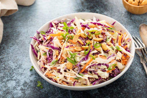 Asian Cabbage Salad With Sesame Dressing
