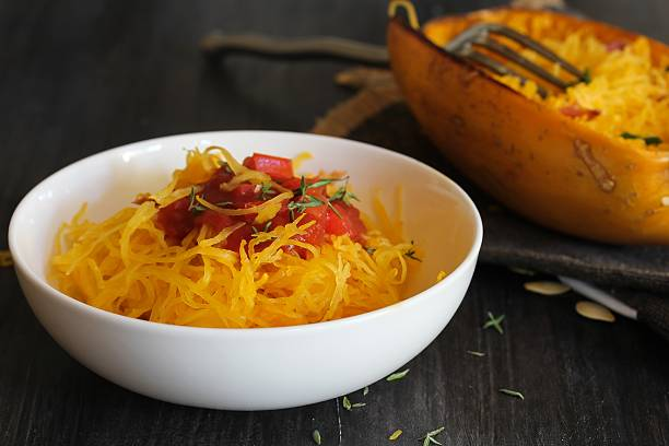 Crockpot Spaghetti Squash Marinara
